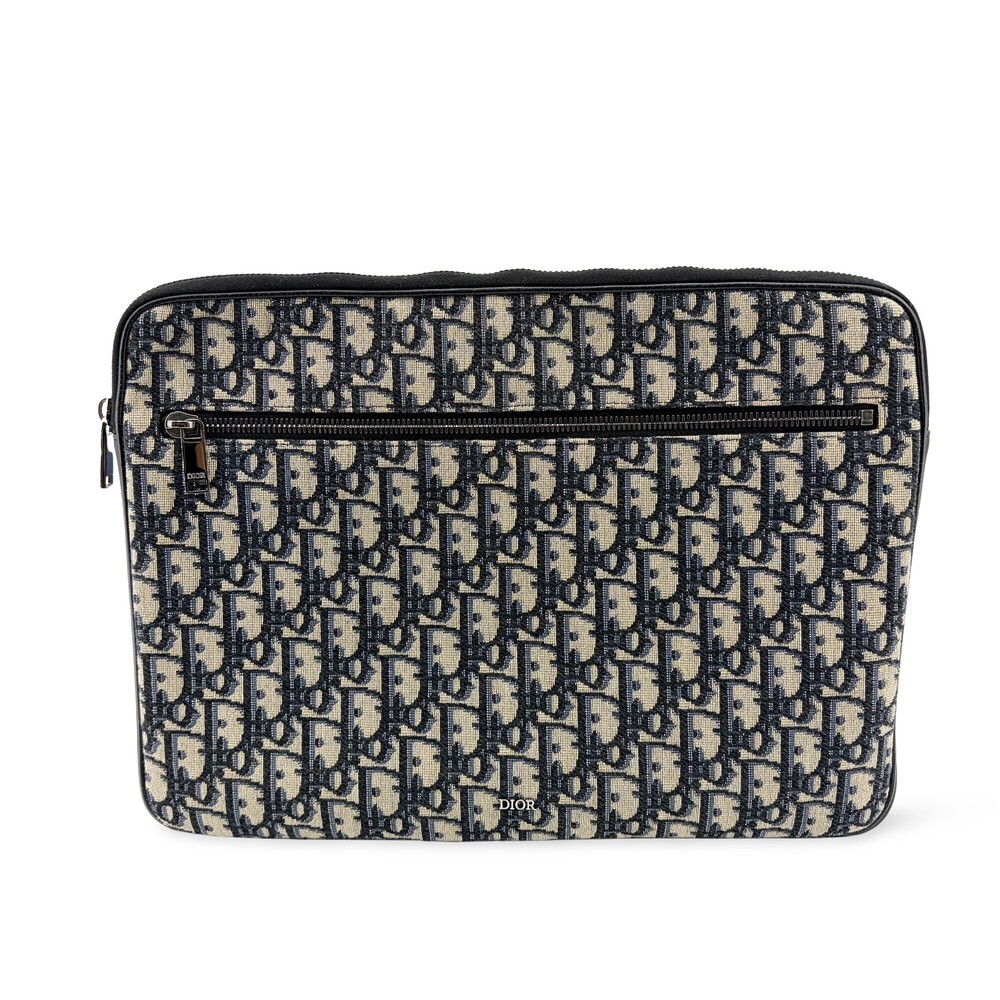 Christian Dior A4 Zip Oblique Canvas